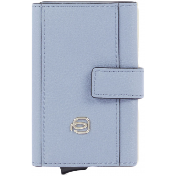 Чехол для кредитных карт PIQUADRO CIRCLE PP5649W92R/AZ3 голубой натуральная кожа/алюминий Чехол для кредитных карт PIQUADRO CIRCLE PP5649W92R/AZ3 голубой натуральная кожа/алюминий