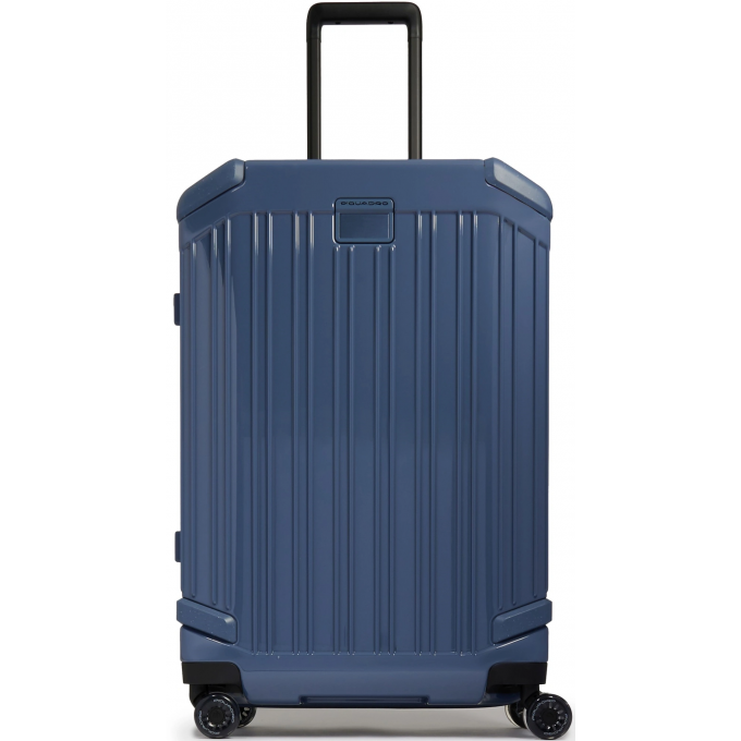 Чемодан PIQUADRO POP 46x27x69см 67л. 4.44кг. поликарбонат серо-голубой BV4427POP/AV