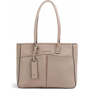 Деловая сумка женская PIQUADRO ASHLEY BD6461W134/RO с отделением для ноутбука пудровый натуральная кожа