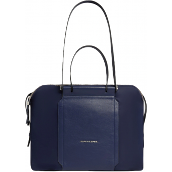 Деловая сумка женская PIQUADRO LYRA BD4574W92T/BLU с отделением для ноутбука 14" темно-синяя натуральная кожа/нейлон Деловая сумка женская PIQUADRO LYRA BD4574W92T/BLU с отделением для ноутбука 14" темно-синяя натуральная кожа/нейлон