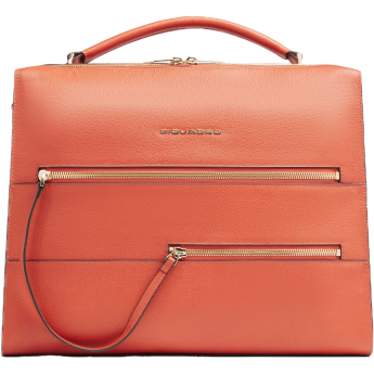 Деловая сумка женская PIQUADRO PATRICIA CA4098W140/AR с отделением для ноутбука 14" коралловая натуральная кожа Деловая сумка женская PIQUADRO PATRICIA CA4098W140/AR с отделением для ноутбука 14" коралловая натуральная кожа