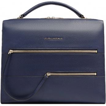Деловая сумка женская PIQUADRO PATRICIA CA4098W140/BLU с отделением для ноутбука 14" синяя натуральная кожа Деловая сумка женская PIQUADRO PATRICIA CA4098W140/BLU с отделением для ноутбука 14" синяя натуральная кожа