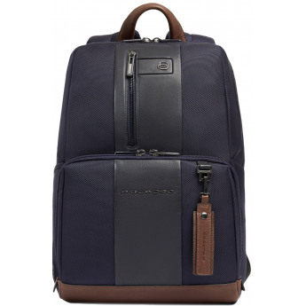 Рюкзак PIQUADRO BRIEF2 CA3214BR2/BLUCU темно-синий/коричневый нейлон/ кожа Рюкзак PIQUADRO BRIEF2 CA3214BR2/BLUCU темно-синий/коричневый нейлон/ кожа