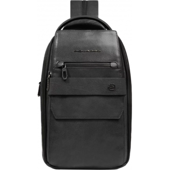 Рюкзак слинг мужской PIQUADRO SOLM CA7028S141/N черный кожа Рюкзак слинг мужской PIQUADRO SOLM CA7028S141/N черный кожа