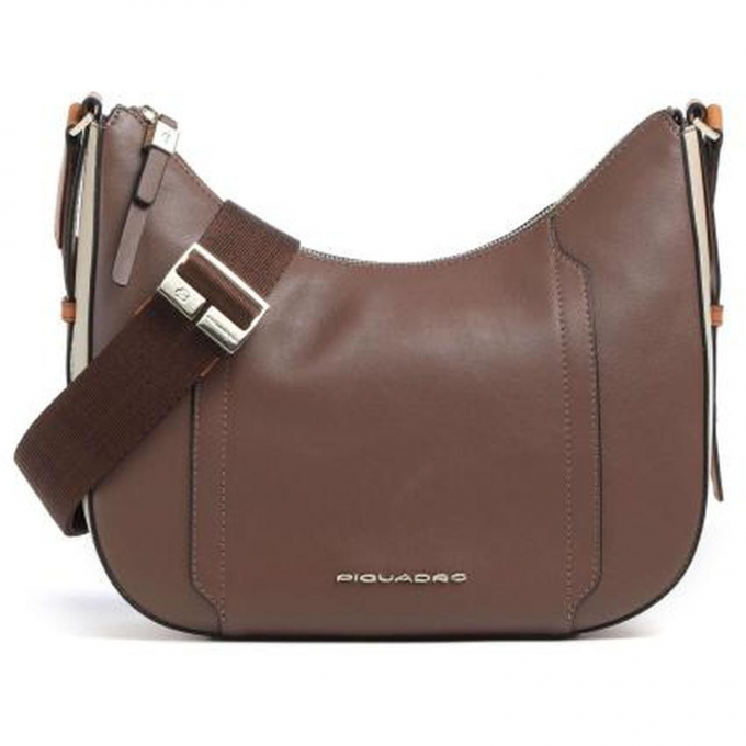 Сумка женская PIQUADRO CIRCLE коричневая/бежевая BD6657W92/MBE